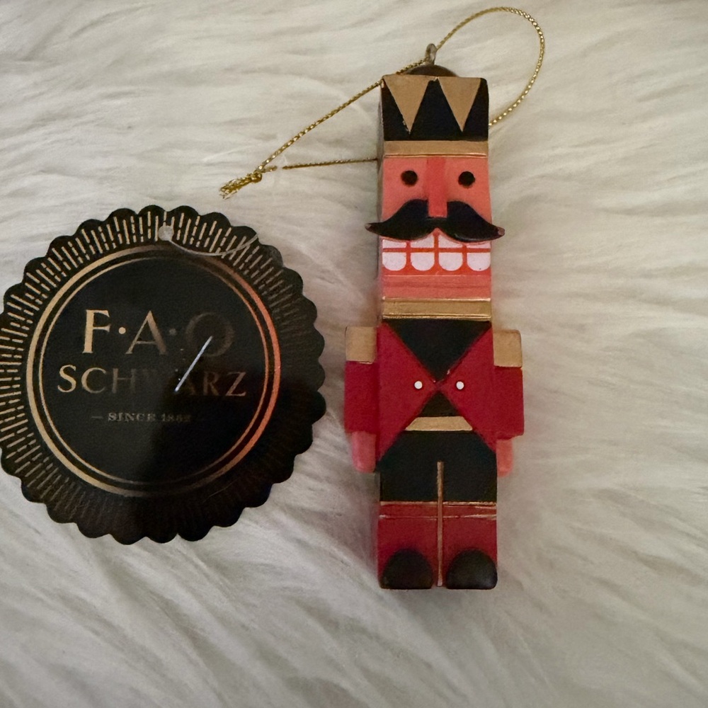 FAO Schwarz Nutcracker Ornament in Red and Black - Picture 2 of 4